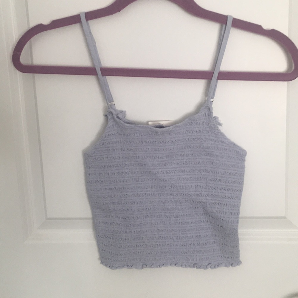 Blue Cropped Tank